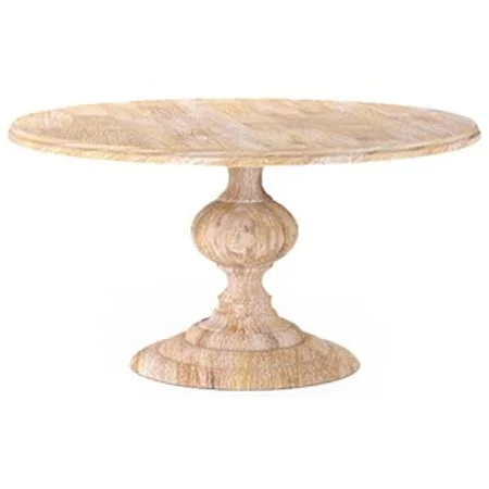 60" Round Dining Table with Pedestal Base